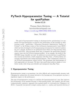 PyTorch Hyperparameter Tuning - A Tutorial for spotPython