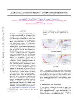AutoCoreset: An Automatic Practical Coreset Construction Framework