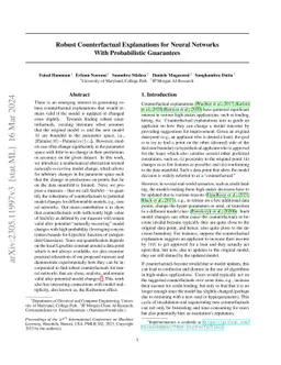 Robust Counterfactual Explanations for Neural Networks With
  Probabilistic Guarantees
