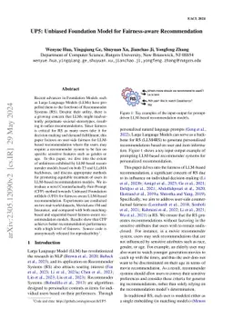 UP5: Unbiased Foundation Model for Fairness-aware Recommendation