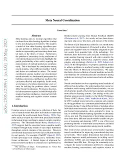 Meta Neural Coordination