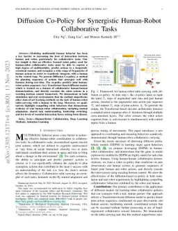Diffusion Co-Policy for Synergistic Human-Robot Collaborative Tasks