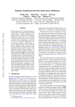 Dynamic Transformers Provide a False Sense of Efficiency