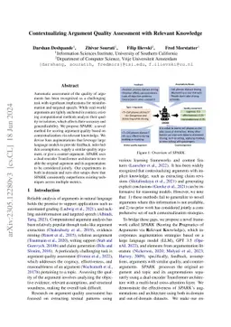 Contextualizing Argument Quality Assessment with Relevant Knowledge