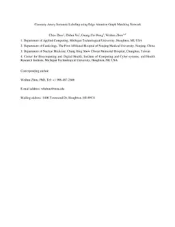 Coronary Artery Semantic Labeling using Edge Attention Graph Matching
  Network