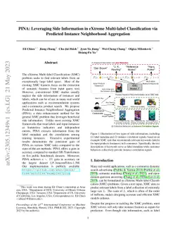PINA: Leveraging Side Information in eXtreme Multi-label Classification
  via Predicted Instance Neighborhood Aggregation