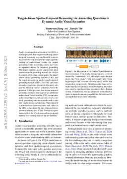 Target-Aware Spatio-Temporal Reasoning via Answering Questions in
  Dynamics Audio-Visual Scenarios