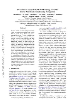A Confidence-based Partial Label Learning Model for Crowd-Annotated
  Named Entity Recognition