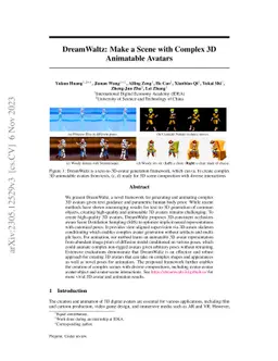 DreamWaltz: Make a Scene with Complex 3D Animatable Avatars