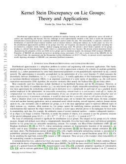Kernel Stein Discrepancy on Lie Groups: Theory and Applications