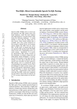 Wav2SQL: Direct Generalizable Speech-To-SQL Parsing