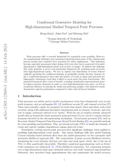 Conditional Generative Modeling for High-dimensional Marked Temporal Point Processes
