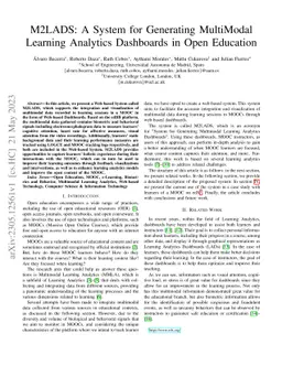 M2LADS: A System for Generating MultiModal Learning Analytics Dashboards
  in Open Education