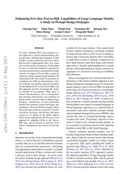 Enhancing Few-shot Text-to-SQL Capabilities of Large Language Models: A
  Study on Prompt Design Strategies