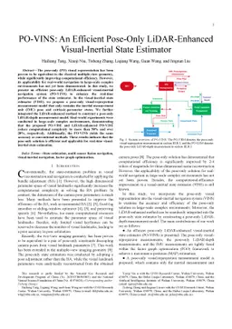PO-VINS: An Efficient Pose-Only LiDAR-Enhanced Visual-Inertial State
  Estimator