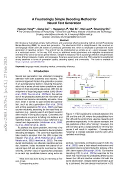 A Frustratingly Simple Decoding Method for Neural Text Generation