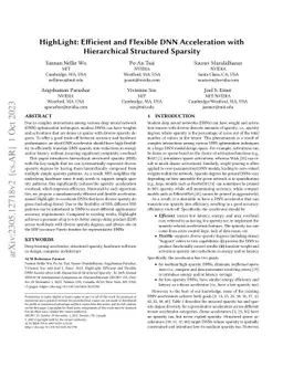 HighLight: Efficient and Flexible DNN Acceleration with Hierarchical
  Structured Sparsity