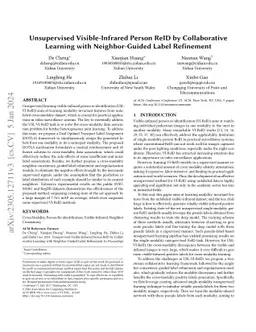 Unsupervised Visible-Infrared Person ReID by Collaborative Learning with
  Neighbor-Guided Label Refinement
