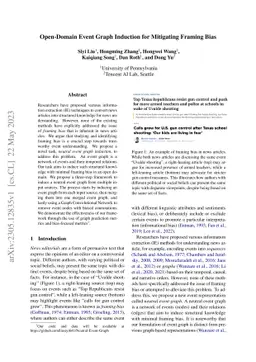 Open-Domain Event Graph Induction for Mitigating Framing Bias