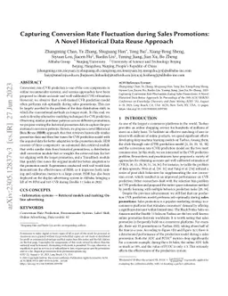 Capturing Conversion Rate Fluctuation during Sales Promotions: A Novel
  Historical Data Reuse Approach