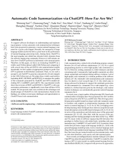 Automatic Code Summarization via ChatGPT: How Far Are We?