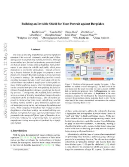 Building an Invisible Shield for Your Portrait against Deepfakes