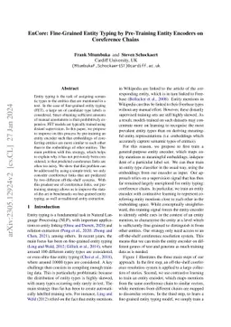 EnCore: Fine-Grained Entity Typing by Pre-Training Entity Encoders on
  Coreference Chains