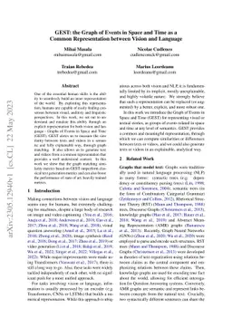 GEST: the Graph of Events in Space and Time as a Common Representation
  between Vision and Language