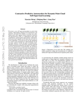 Contrastive Predictive Autoencoders for Dynamic Point Cloud
  Self-Supervised Learning