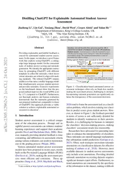 Distilling ChatGPT for Explainable Automated Student Answer Assessment