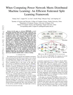 When Computing Power Network Meets Distributed Machine Learning: An
  Efficient Federated Split Learning Framework