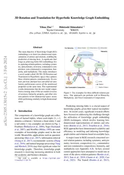 3D Rotation and Translation for Hyperbolic Knowledge Graph Embedding