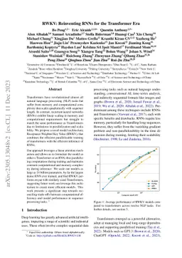 RWKV: Reinventing RNNs for the Transformer Era