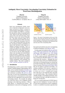 Ambiguity Meets Uncertainty: Investigating Uncertainty Estimation for
  Word Sense Disambiguation