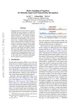 Better Sampling of Negatives for Distantly Supervised Named Entity
  Recognition