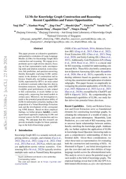LLMs for Knowledge Graph Construction and Reasoning: Recent Capabilities
  and Future Opportunities