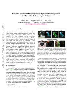 Semantic-Promoted Debiasing and Background Disambiguation for Zero-Shot
  Instance Segmentation