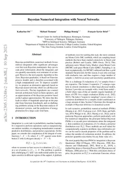 Bayesian Numerical Integration with Neural Networks