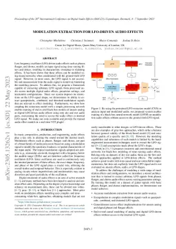 Modulation Extraction for LFO-driven Audio Effects