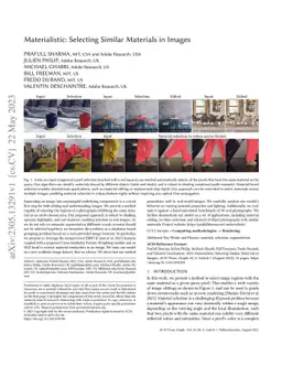 Materialistic: Selecting Similar Materials in Images