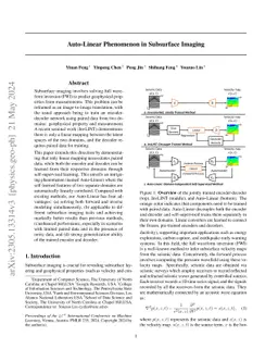 Auto-Linear Phenomenon in Subsurface Imaging