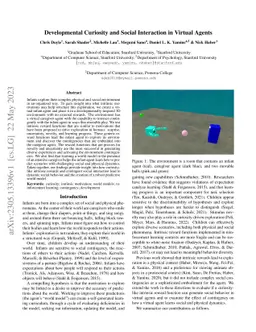 Developmental Curiosity and Social Interaction in Virtual Agents