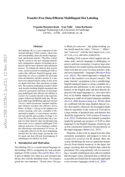 Transfer-Free Data-Efficient Multilingual Slot Labeling