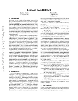 Lessons from HotStuff