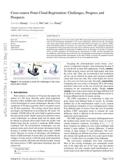 Cross-source Point Cloud Registration: Challenges, Progress and
  Prospects