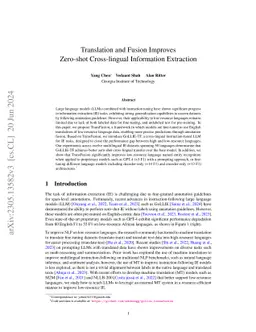 Translation and Fusion Improves Zero-shot Cross-lingual Information
  Extraction