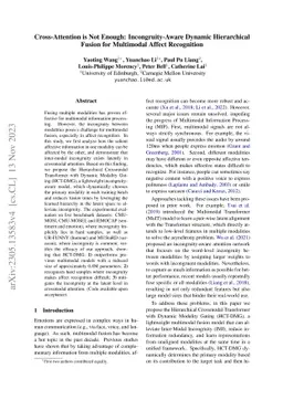 Cross-Attention is Not Enough: Incongruity-Aware Dynamic Hierarchical
  Fusion for Multimodal Affect Recognition