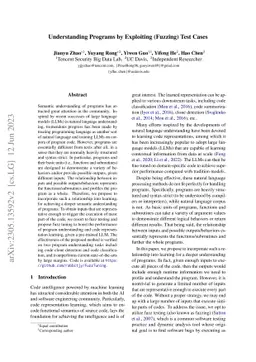 Understanding Programs by Exploiting (Fuzzing) Test Cases