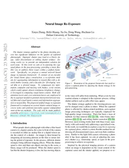 Neural Image Re-Exposure