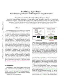 Not All Image Regions Matter: Masked Vector Quantization for
  Autoregressive Image Generation